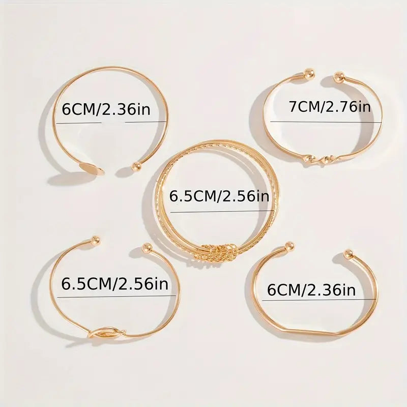 Knotted™ | Set di bracciali Gold Elegance