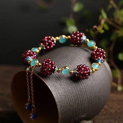 BerryStone™ | Bracciale in pietra naturale con bacche 