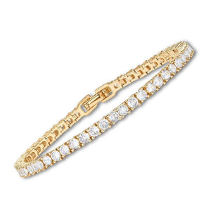 Lustra™ | Bracciale tennis in oro e moissanite 