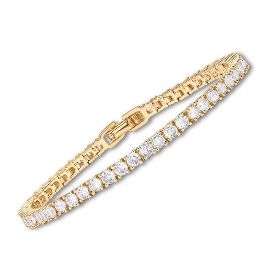 Lustra™ | Bracciale tennis in oro e moissanite 