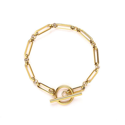 Link™ | Bracciale con barra a T in oro 