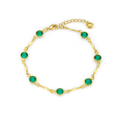 Emeralda™ | Bracciale a catena con maglie in oro 