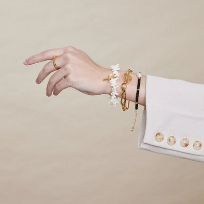 Link™ | Bracciale con barra a T in oro 