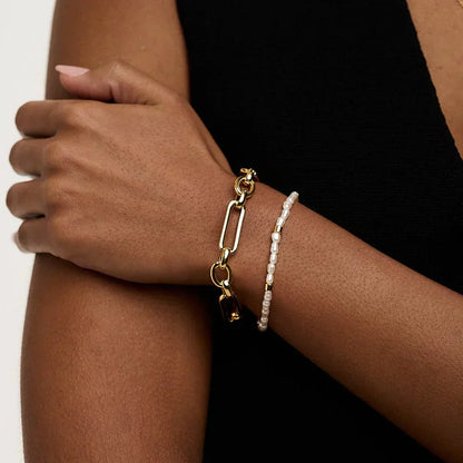 Link™ | Bracciale con barra a T in oro 