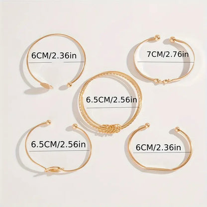 Knotted™ | Set di bracciali Gold Elegance 