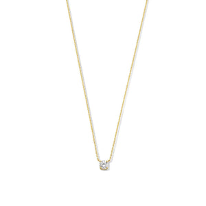 Clea™ | Collana con pietra di moissanite in oro 