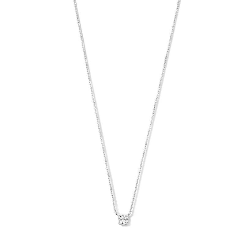 Clea™ | Collana con pietra di moissanite in oro 