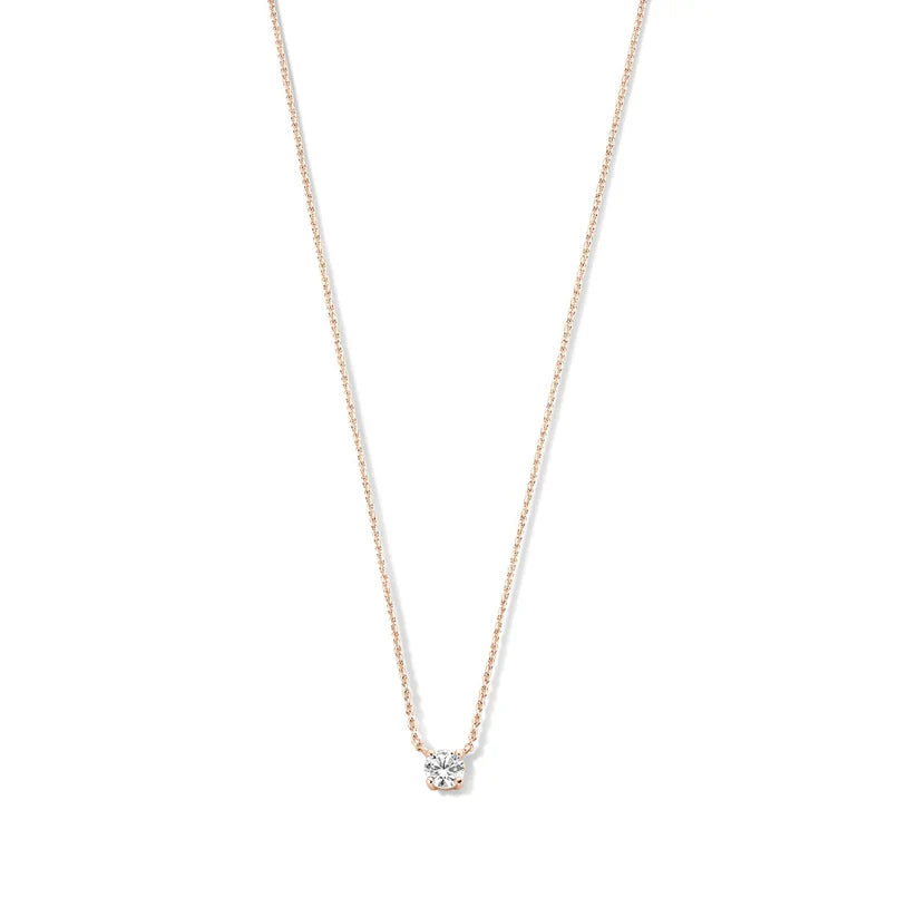 Clea™ | Collana con pietra di moissanite in oro 