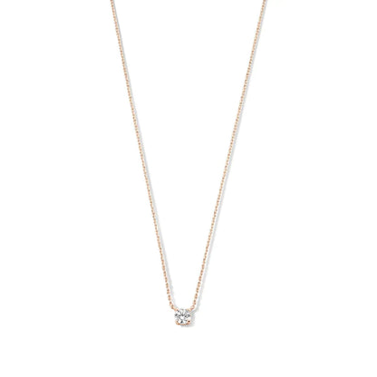 Clea™ | Collana con pietra di moissanite in oro 